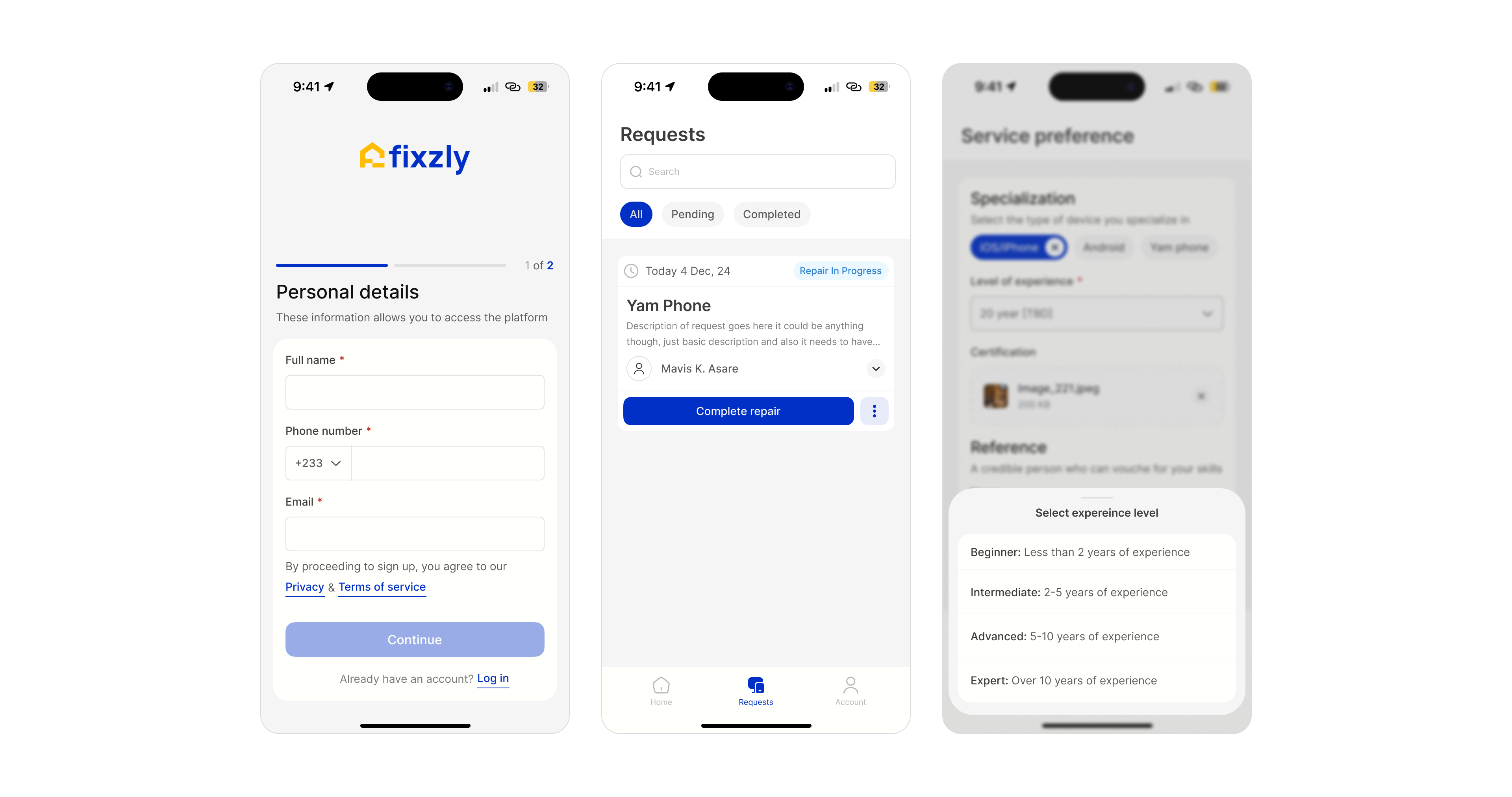fixzly onboarding flow new X7i4VWcINIOv06tpb7ZLexsOwl7q22